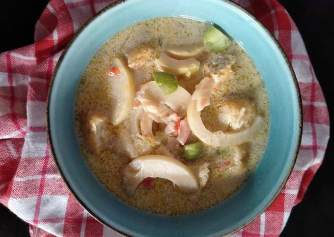 Resep: Sayur rebung pete santan Enak