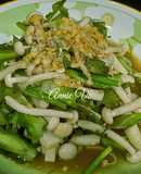 Đậu rồng xào nấm