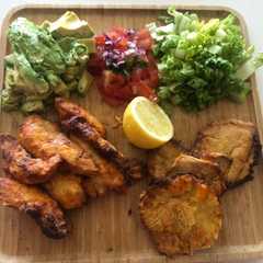 A picture of Buffallo Chicken Patacones.
