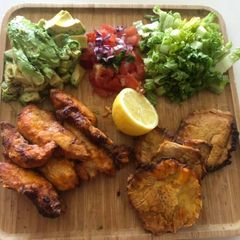 A picture of Buffallo Chicken Patacones.