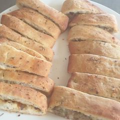 A picture of Stuffed Garlic bread.