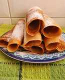 Panqueque relleno de manjar