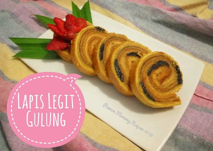 Resep Lapis Legit Gulung Oleh Pawon Mommy Najam - Cookpad