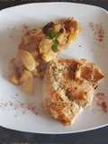 Pollo con "Chutney", de Cebollas con manzanas y damascos