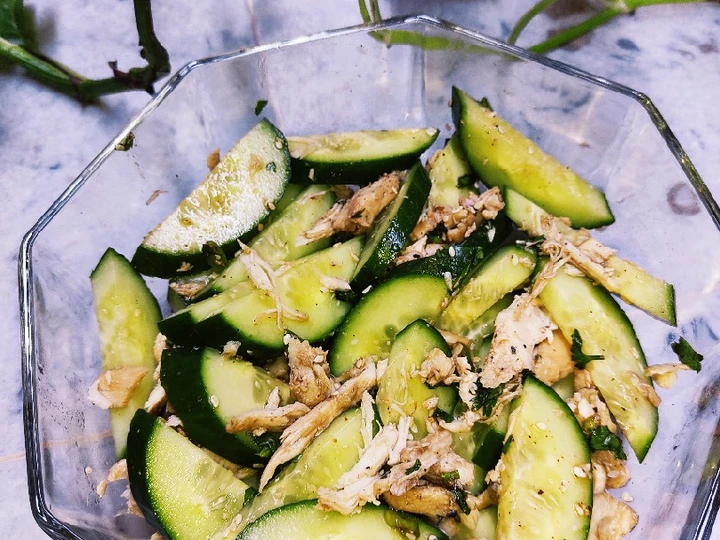 Simple Way Prepare Recipe Chicken Cucumber Salad 🥗 🥒 that is Delicious, Really Delicious}