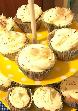 Una foto de Cobertura (Frosting) con queso crema
