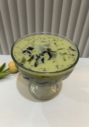 Foto resep Es Jelly Creamy Matcha