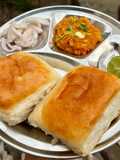 Bambaiya style pavbhaji platter