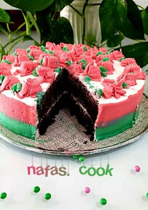 عکسی از دستور کیک شکلاتی