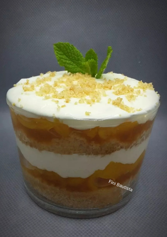 Una foto de Vasitos de cheesecake de melocotón