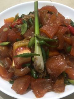 Foto resep Tumis kikil cabe ijo