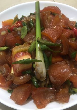 Foto resep Tumis kikil cabe ijo
