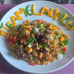 A picture of Caribbean Rice.