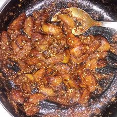 A picture of Andhra style Amla pickle.