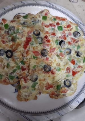 A picture of Vegetables cheese egg.