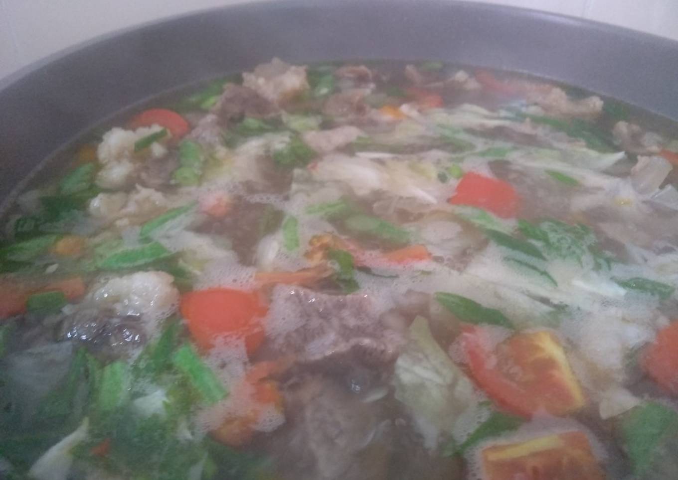 Sop daging, enak ga enak telen aja (first time)