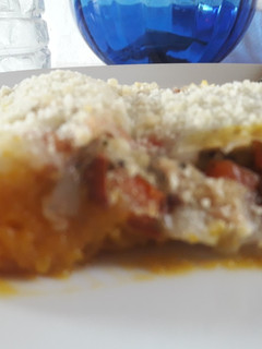 Una foto de Pastel de zapallo y pollo