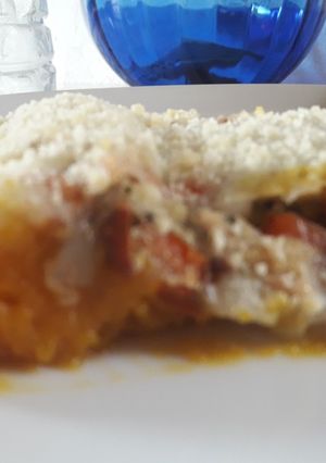 Una foto de Pastel de zapallo y pollo