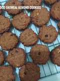 Choco Oatmeal Almond Cookies