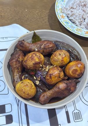 Foto resep Semur Ayam Terong Telur