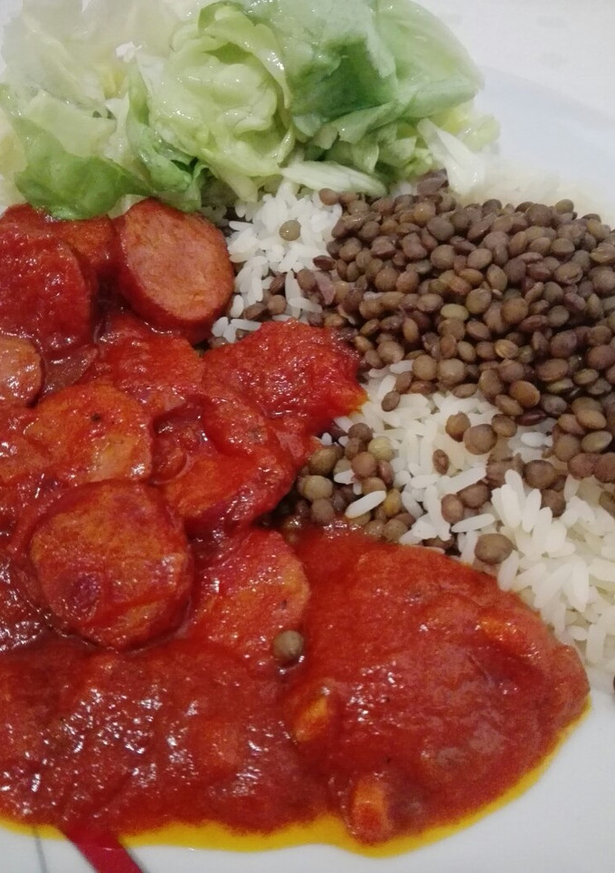 Una foto de Guiso de salchichas