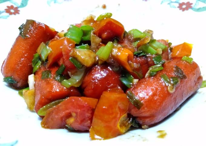 Resep Sosis Asam Manis Pedas Oleh Irma Dwi Rahmawati Cookpad