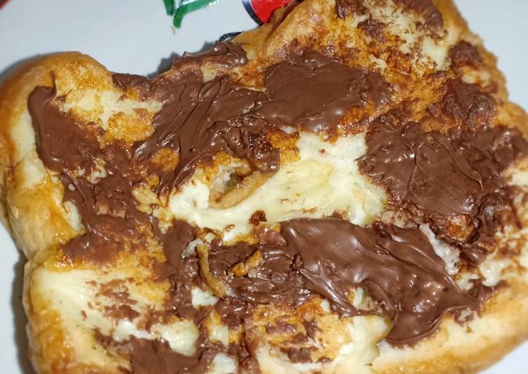 Resep French toast Nutella Anti Gagal