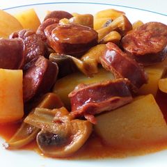 A picture of Chorizo & Mushroom Casserole.