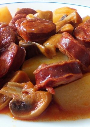 A picture of Chorizo & Mushroom Casserole.
