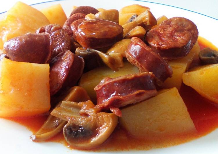 Recipe of Homemade Chorizo &amp; Mushroom Casserole