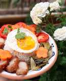 Cơm thịt chiên giòn