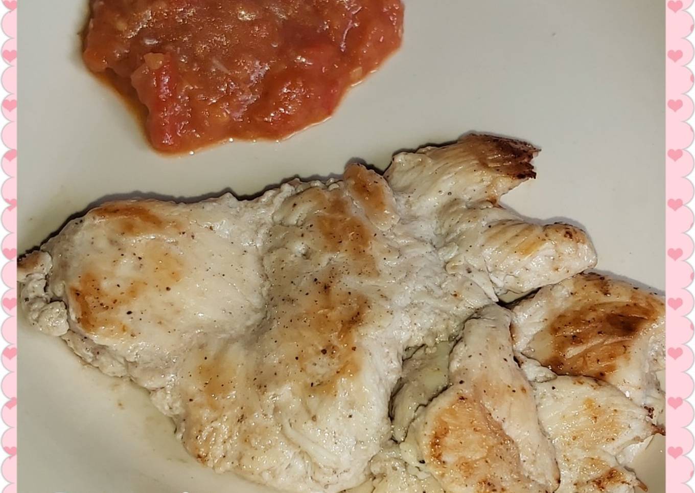 Ayam Panggang Polos dan Sambel Tomat
