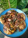 Telor ceplok kecap cabe ijo