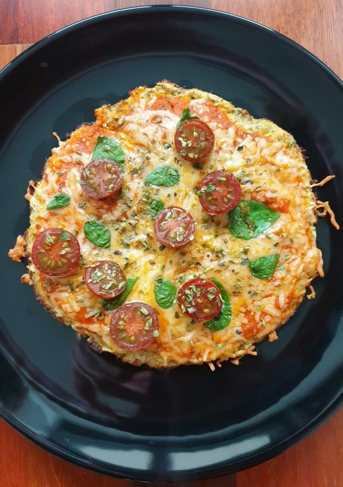 Una foto de Pizza de coliflor