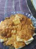 Ravioles con salsa rosa. Grace