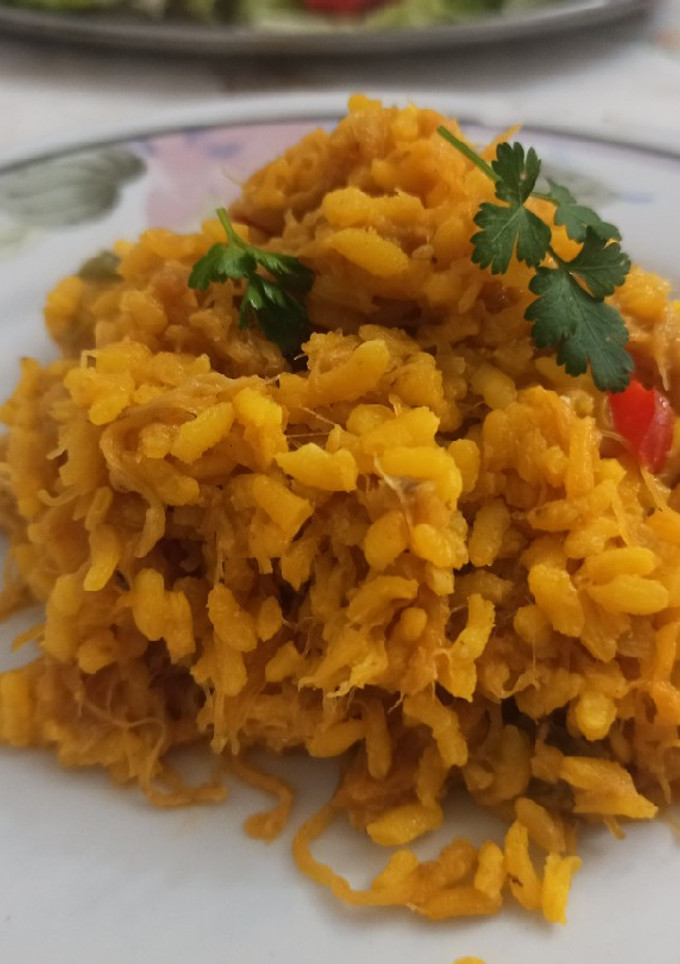 Una foto de Arroz con rape