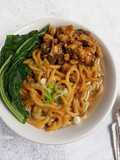 Mie Gluten Free Topping Ayam dan Jamur (homemade)
