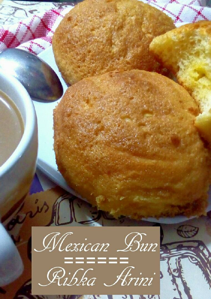 Foto resep Mexican Bun Sederhana aka Roti Boy