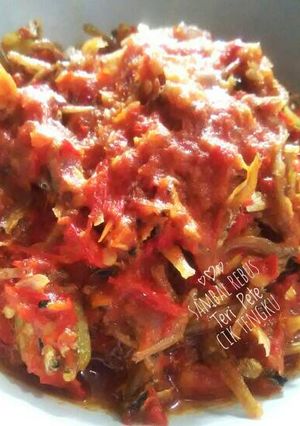 Foto resep Sambal Rebus Teri Pete