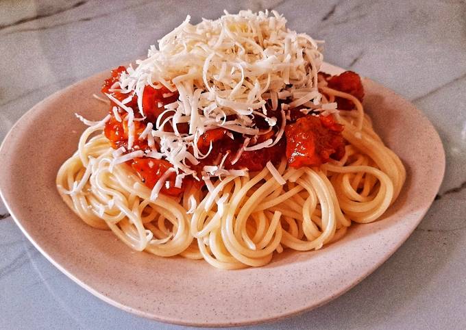 Wajib coba! Resep membuat Spagheti lafonte sauce bolognes yang sesuai selera