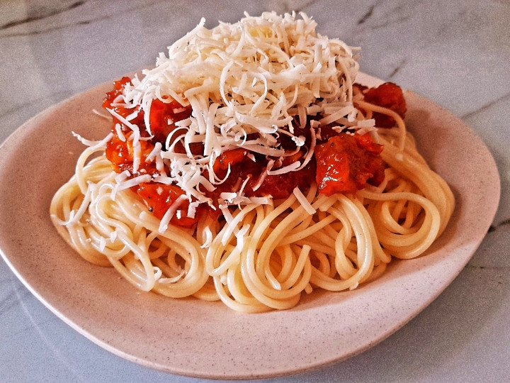 Wajib coba! Resep membuat Spagheti lafonte sauce bolognes yang sesuai selera