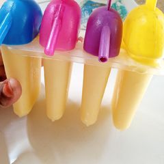 A picture of Custard ice cream in Popsicles.