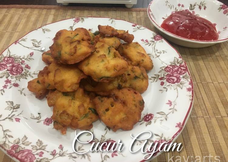 Bagaimana Membuat Cucur Ayam, Lezat Sekali