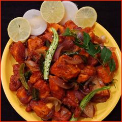 A picture of Paneer 65 Resturant Style.