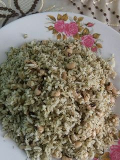 عکسی از دستور شوید پلو با لوبیا چشم بلبلی