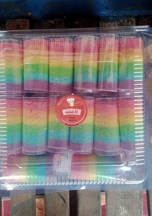 Foto resep Rainbow Roll Cake