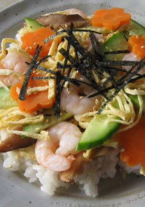 A picture of Chirashi-zushi.