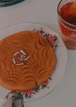 عکسی از دستور حلوا زعفرونی