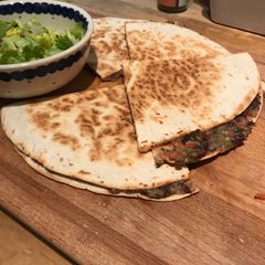 A picture of Cheesy Black Bean Quesadillas.