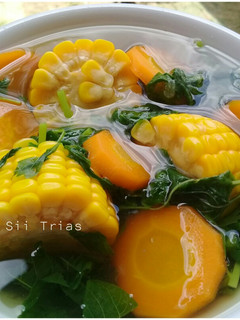 Foto resep Sayur Bening Bayam Jagung Wortel